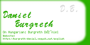 daniel burgreth business card